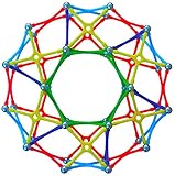 Magz-X64 Magnetic Building set consisting of 16 X pieces, 16 Bars and 32 Steel Balls