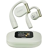 Cleer ARC 3 Open Ear Headphones - Dolby Audio, Snapdragon Sound True Wireless Earbuds, 50Hr Battery, Bluetooth 5.4, IPX 7, Multi-Point, Smart Controls, Wireless Charging Smart Case, Comfort Fit, Green