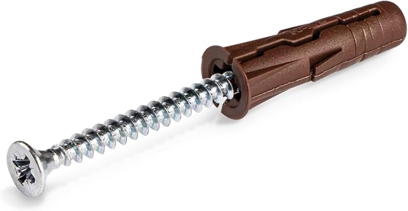 Rawlplug Uno Universal Wall Plugs 7mm Brown | Plasterboard Masonry Brick