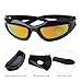 Tactical Glasses,DOPSIP Cycling Glases Protective Military Goggle with 4 Replaceable Lenses (Black)