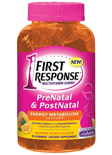 First Response Prenatal and Postnatal Multivitamin Gummy, 90 Count (Pack of 2) First Response Prenatal and Postnatal Multivitamin Gummy, 90 Count (Pack of 2)
