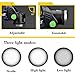 9 LED Flashlight +3 Modes Zoomable 1800 Lumens LED Headlamp, Comfortable Hands-free Head light with 2 Rechargeable 18650 Batteries, Car Charger, Wall Charger and USB Cable