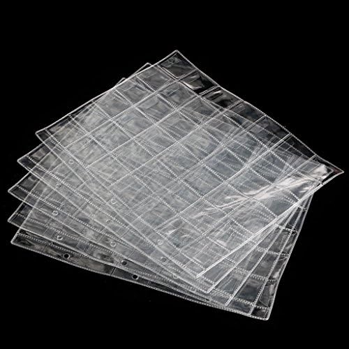 Coin Holders, 42Pockets Classic Coin Holders Folder Pages Sheets For Storage Collection Album