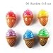 CosCosX 1 Pc Novelty Stress Fruit Ball Hand Wrist Squeeze Frogs Ice Cream Bulb Bubble Rubber Colorful Beads Squishy Stress Relief Adult Kids Toy Gift
