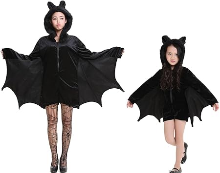 Amazon Co Jp ハロウィン衣装 親子服 大人用 キッズ用コウモリ吸血鬼服 レディースガールズ ハロウィン 仮装 ハロウィーン用品 コスプレ衣装 魔女 悪魔 猫メイド 猫耳 巫女 コスチューム 子供m 135 150cm おもちゃ 通販
