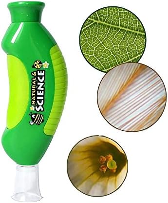 GREATLOVE Plastic Creative Handheld Microscope Outdoor Adventure 30X Microscope - Early Childhood Development Science Discovery Educational Toys Bioscience Tools
