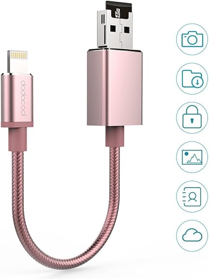 Amazon Dodocool Usbケーブル Mfi認定 Usbコネクタ マイクロsdカードスロットに付属 高速データ転送 急速充電 Iphone Se 6s Plus 6s 6 Plus 6 5s 5c 5 Ipad Pro Ipad Air 2