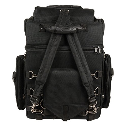 Milwaukee Performance SH689 Black Large Nylon Sissy Bar Bag with Back Pack Straps