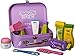 Wooden Bath and Beauty Toy Set – 10 Piece Kit - Girls Salon Set with Hair Dryer, Toiletries, Hair Brush and More - 100% Natural Wood, Nontoxic Paint, Smooth Edges