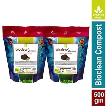 Bioclean Compost -Microbial Powder for Odour Free & Superior composting (Two Packs X 250 GMS)