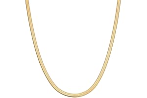 HEY HARPER THE ORIGINAL WATERPROOF JEWELRY BRAND Hey Harper Nassau Necklace - Waterproof & Sweatproof Simple Womens Necklaces for Everyday Wear - Silver, Rose Gold, Gold Necklaces for Women - Stainless Steel Necklace - Herringbone Chain with 14k Golden Color PVD Coating - Necklaces for Women Trendy