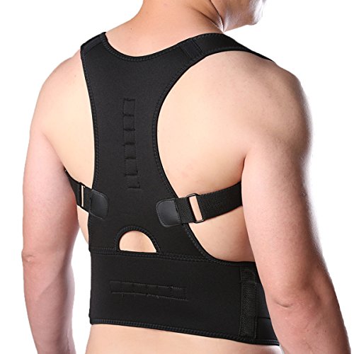 Neoprene Shoulder Support Strap Magnetic Lumbar Breathable Back Pain Belt Injury Arthritis Brace Gym