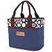 Muitifunction Cute Canvas Bento Lunch Bag for Picnic Travel Tote Lunch Bag with Rope Belt