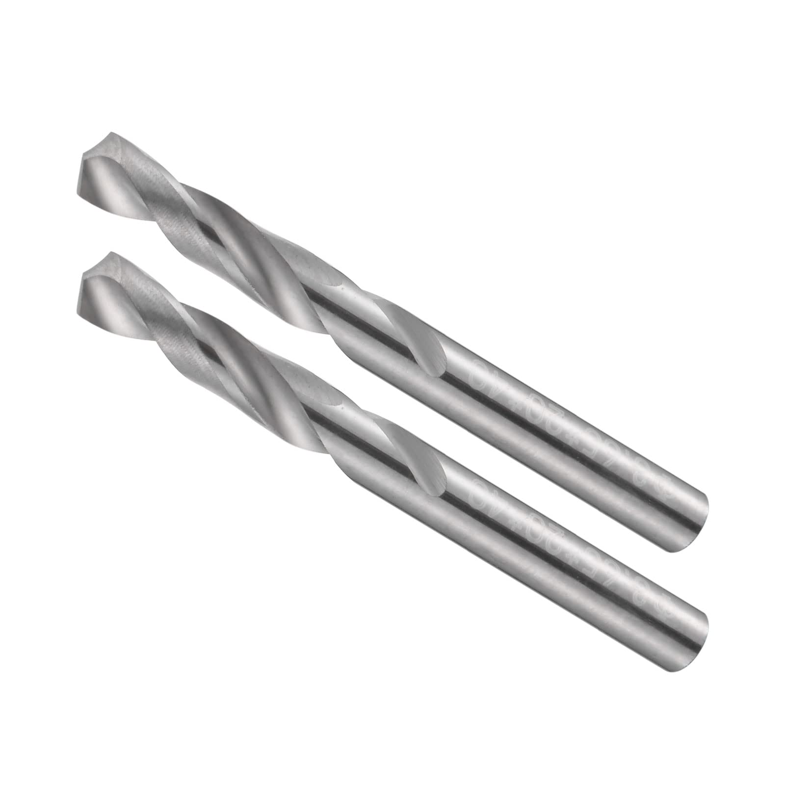 CoCud Solid Carbide Drill Bits, 3.65mm Diameter, K35 Tungsten Carbide Precision Short Length Twist Drill Bits - (Applications: for Stainless Steel Alloy Metal), 2-Pieces — image 1