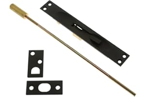 IDH BY ST. SIMONS IDHBA 11020-10B Professional Grade Quality Solid Brass Extension Flush Bolt UL Standard 12" Rod, Inch, Oil-Rubbed Bronze