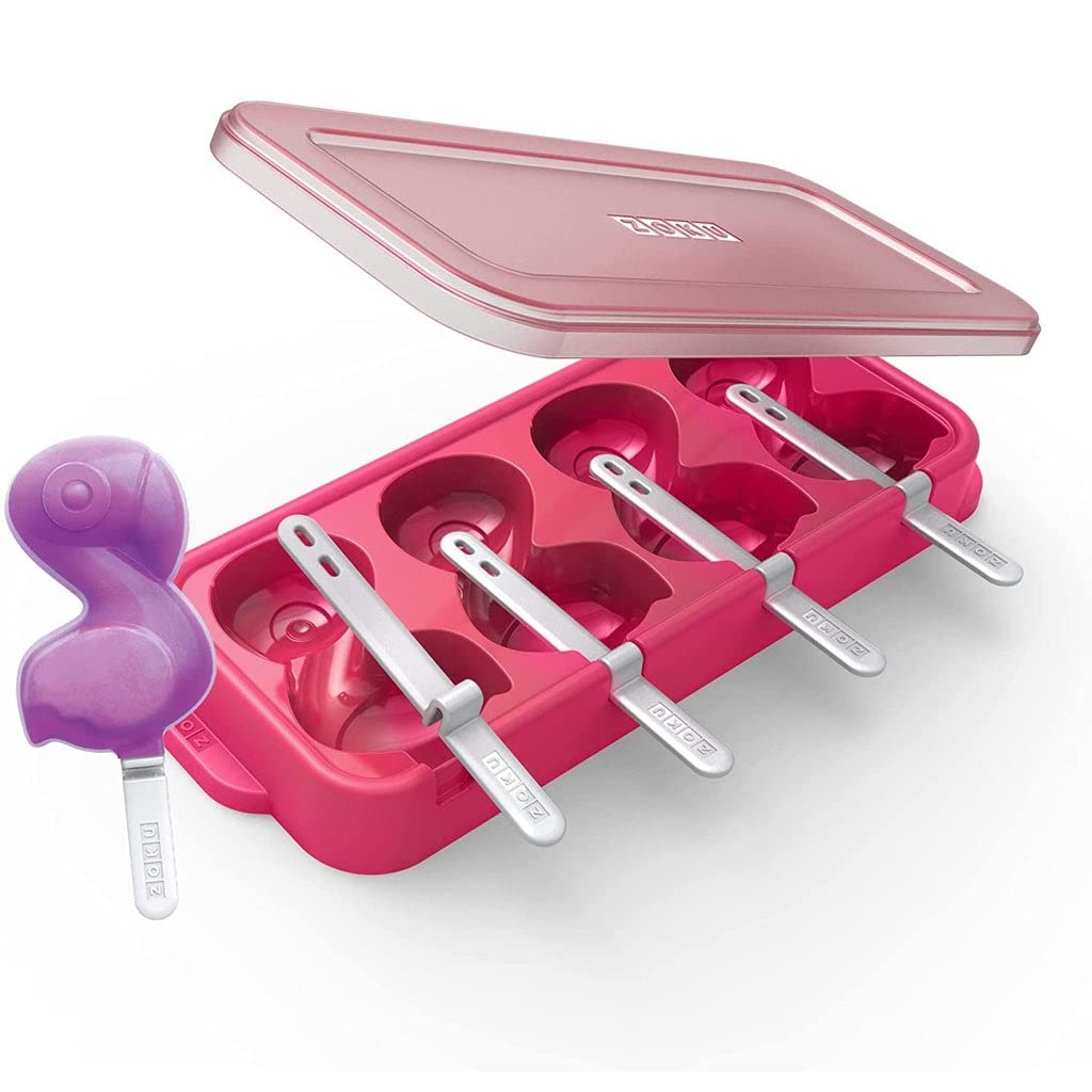 Zoku Ice Pop Mold Pink Flamingo or Blue Unicorn - Set of 4 (Pink Flamingo), ZK158