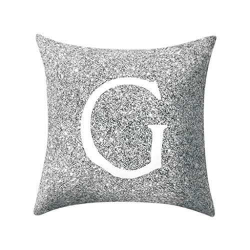 Duseedik Pillowcases, 45x45 cm Kinder Zimmer Dekoration Brief Kissen Englisch Alphabet Throw Pillow Case