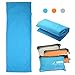 CAMTOA Travel Camping Sheet, Envelope Antimicrobial Soft Sleeping bag Liner - Compact Sleep Sheet with Lightweight Carry Bag for Travel,Youth Hostels, Picnic, Planes, Trains etc. Sky Blue