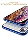 DTTO Case for iPhone XR, [Lightening Series] Clear Stylish Flexible Case with Metal Luster Edge for Apple iPhone XR 6.1 Inch (2018 Released) - Blue