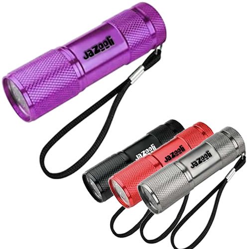 Super Bright 9 LED Mini Torch Flashlight Light Purple Amazon.co.uk