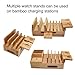 Bamboo Watch Stand for Watch Charger, Watch Stand Holder Dock Organizer for BEEBO BEABO Charging Station and More Wood Charging Stations