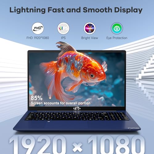NIMO 15.6 FHD-Laptop, 8 cores Intel i5-12450H 32GB RAM 1TB SSD (Beat AMD R5 5500U,up to 4.4 GHz) 100W Type C IPS Business Laptop-Computer with Backlit Keyboard Fingerprint WiFi6 Win 11