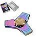 Rainbow Colors EDC Fidget Spinner UFO Tri-spinner Zinc Hand Spinner Aluminum Alloy Fidget Toy Anxiety Stress Adults Kid Metal Spinner