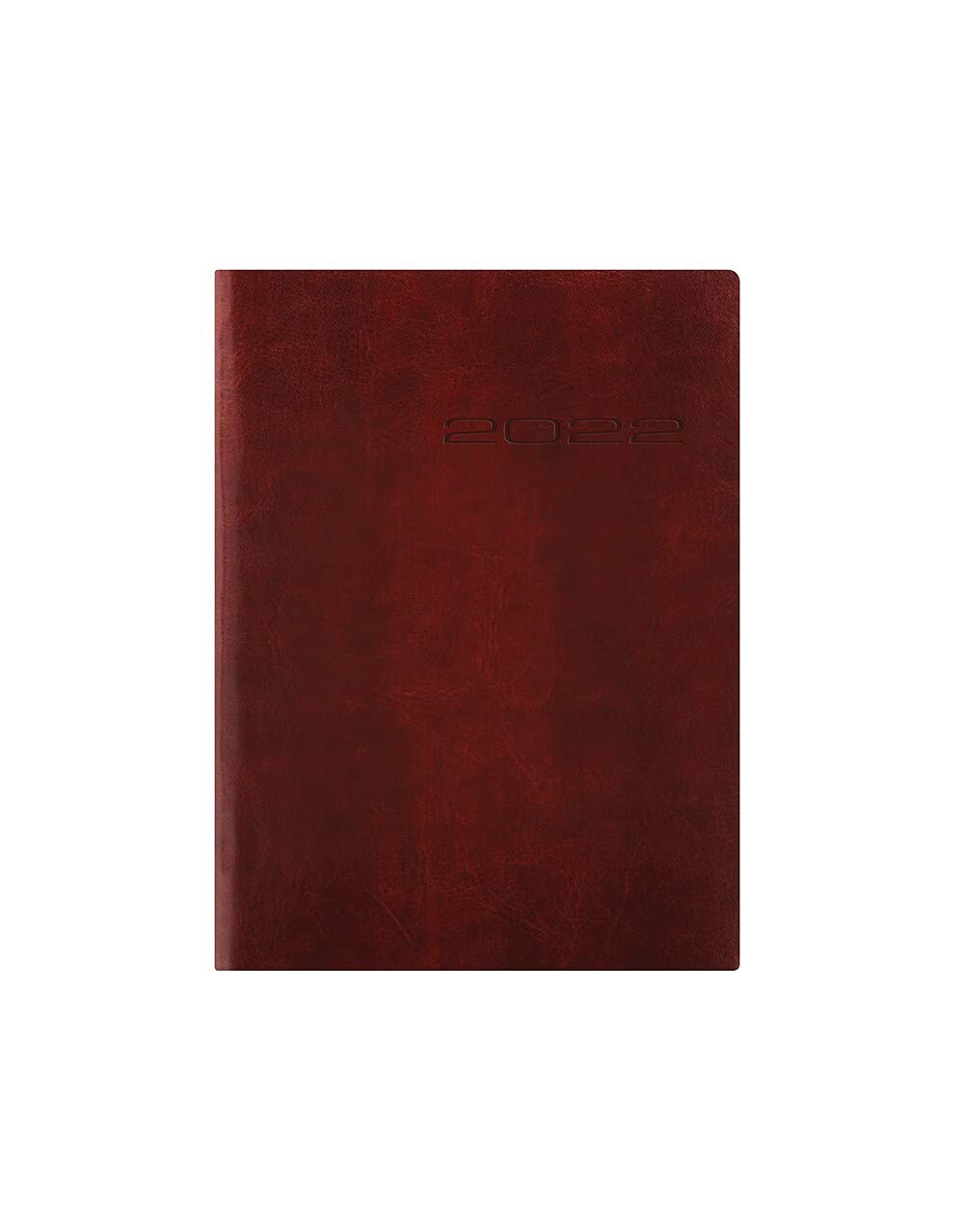 Letts of London Lecassa A6+ Week to View 2022 Diary - Brown, 22-080408