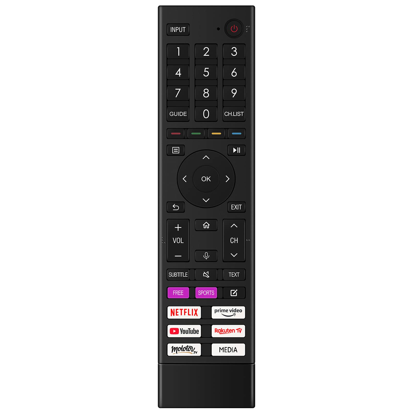 VINABTY Replaced Remote Fit for ERF3H80H Hisense TV 50A6EGTUK 50A6FGTUK 58A6BG 58A6CG 58A6DG 58A6DGCH 58A6EG 58A6FG 58A6GG 58A6HG 58A6EGCH 58A6BGTUK 58A6CGTUK 58A6EGTUK 58A6FGTUK