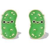 Pickle Earrings for Women Green Stud Cute Trendy Fun Dainty Earrings Jewelry Gift