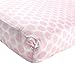Luvable Friends Unisex Baby Fitted Crib Sheet, Pink Dot, One Size