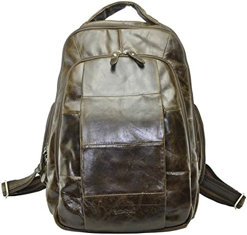 Cobbler Legend Unisex Genuine Leather Travel Luggage Hiking School Backpack Bag