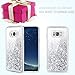 Galaxy S8 Case, Caka Galaxy S8 Glitter Case Luxury Fashion Bling Flowing Liquid Floating Sparkle Glitter Soft TPU Case for Samsung Galaxy S8 (Silver)
