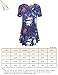 Tunics for Women,Vivilli Ladies Classic Swing Flare Mini Dress Deep Blue Large