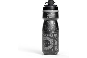 CamelBak Podium Dirt Series Chill Insulated Mountain Bike Squeeze Water Bottle Asphalt, 21oz