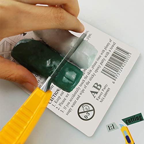 2 Komponenten Knete 100g, XUDOAI Klebstoff-Knetmasse auf Epoxidharzbasi reparatur & behoben & füllen Metall, Harte… – Bild 3