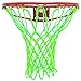 Ucomeuni Durable Heavy Duty Outdoor Basketball Net Glow in The Dark,Portable Nylon Sports Basketball Rim Hoop Net