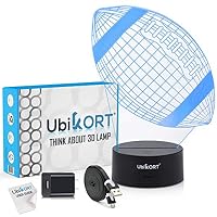 3D Night Light for Kids 3D Illusion American Football, UBIKORT Baby Night Light Great Birthday Gift for Sport Fans, Helps Kids Sleep Better with a Glow Light, 8 Modes Color (6.5FT USB Cord)