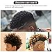 HALLO Magic Hair Brush Sponge for Men Twist Wave Barber Tool For Dreads Afro Locs Twist Curl Coil Black (1 Pack)