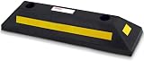 Pyle Car Wheel Stopper Blocks 2 Pack Heavy Duty Rubber Parking Curb Ramp view 2