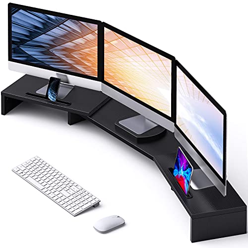 LORYERGO Triple Monitor Stand - Dual Monitor Stand