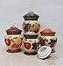 Tuscany Garden Colorful Hand Painted Mixed Fruit Canisters, Set of 4, 89201 by ACK