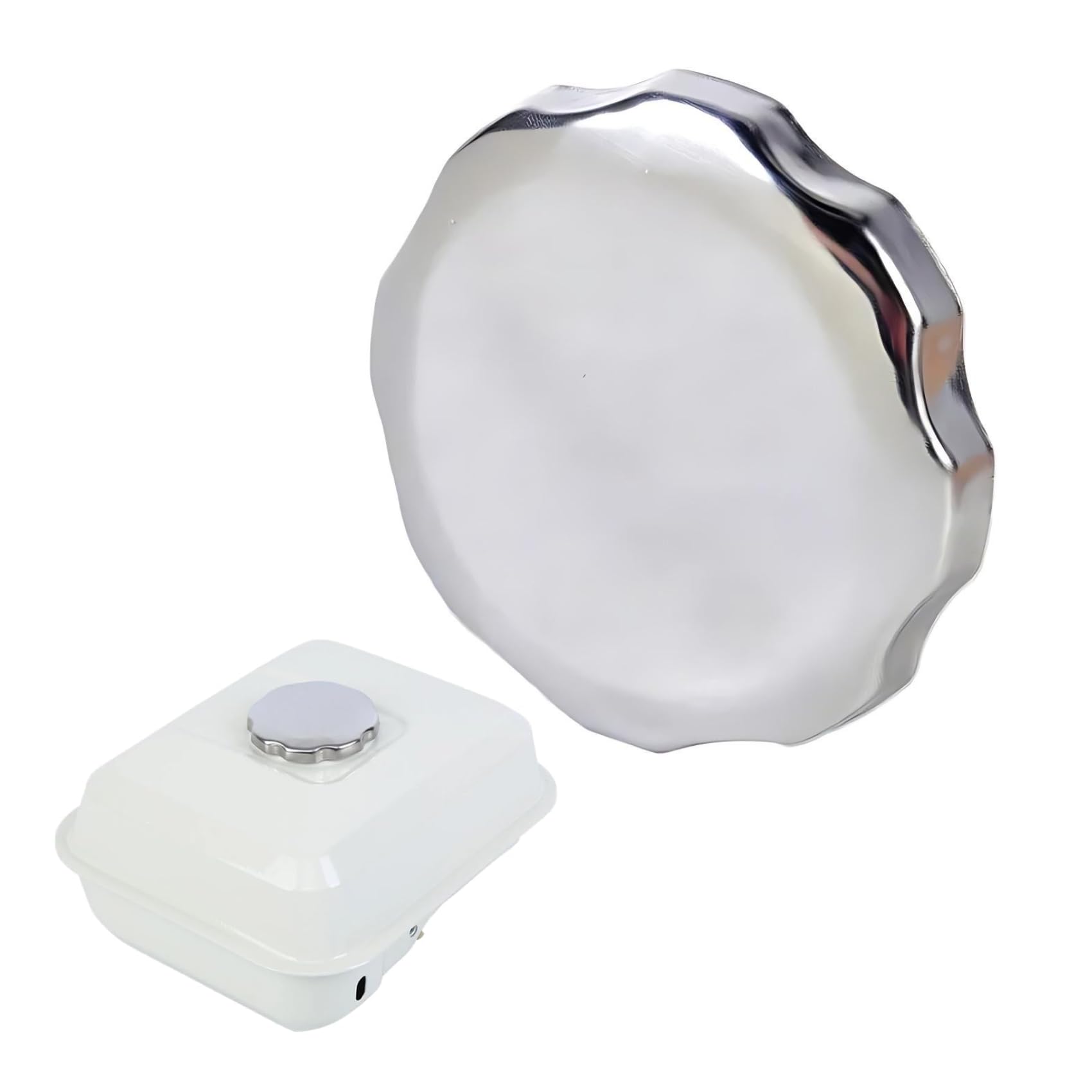 Motorcycle Chrome Fuel Gas Tank Vented Fuel Tank Cover Set for GX160 GX200 GX240 GX270 GX340 GX390 Engines