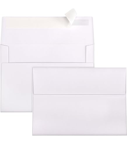 Granhoolm Paquete De 100 Sobres De 4 X 6, Sobres De Invitación A6 De 6.5 X 4.75 Pulgadas Para Tarjetas De 4 X 6, Despegar Y Prensar, Ideal Para Invitaciones, Bodas