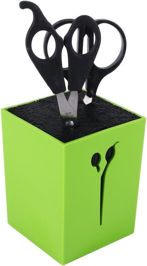 Professional Salon Scissors Holder Hairdressing Barber Combs Clamps Stand Container Scissors Storage Box Stylish Organizers (Color : Green)