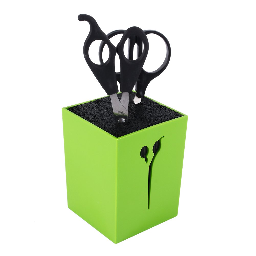 Professional Salon Scissors Holder Hairdressing Barber Combs Clamps Stand Container Scissors Storage Box Stylish Organizers (Color : Green)