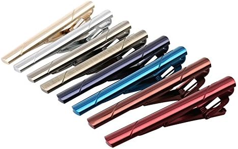 Argositment Fashion Alloy Tie Clip Set for Men with Packing Mixed Colors