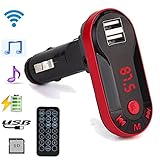 Creazy Bluetooth Wireless FM Transmitter MP3 Player Handsfree Car Kit USB TF SD Remote