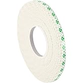3M 4026 Natural Polyurethane Double Coated Foam Tape, 0.25" Width x 5yd Length (Pack of 1)