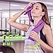 PELLIOT Cooling Towel for Instant Cool Relief Soft Breathable Ice Towel for Gym Yoga and Outdoor Activites (Double-layer Purple)
